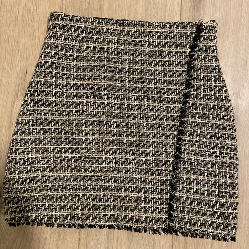 Express Tweed Mini Skirt